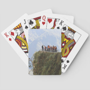 Meest gevaarlijke weg Bolivia dodenweg naar Coroic Pokerkaarten