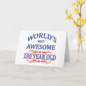 Meest geweldige 100 Éénjarigen van de wereld de Kaart (Gele Bloem)