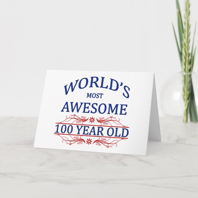 Meest geweldige 100 Éénjarigen van de wereld de Kaart (Voorkant)