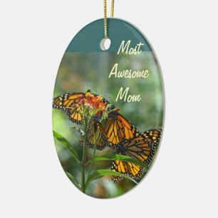 Meest Geweldige mam sierplanten Monarch Butterfly Keramisch Ornament