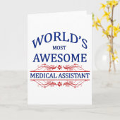 Meest geweldige Medische Medewerker van de wereld Kaart (Gele Bloem)