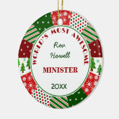 Meest Geweldige minister of plaatsvervanger Keramisch Ornament (Links)