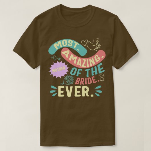 Meest Geweldige Moeder Van De Bruid Moeder Dag Mat T-shirt (Design voorkant)