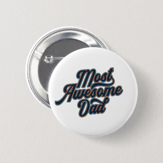 Meest Geweldige pap Vaderdag | Pin-Button Ronde Button 5,7 Cm (Voorkant /achterkant)