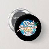 Meest Geweldige pap Vaderdag | Pin-Button Ronde Button 5,7 Cm (Voorkant /achterkant)