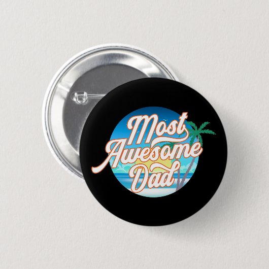 Meest Geweldige pap Vaderdag | Pin-Button Ronde Button 5,7 Cm (Voorkant /achterkant)