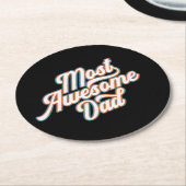 Meest Geweldige papa Vaderdag | ONDERZETTER (Gebogen)