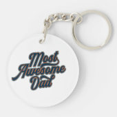 Meest Geweldige papa Vaderdag | SLEUTELHANGER (Achterkant)