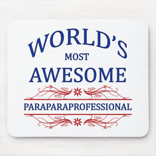 Meest geweldige Paraprofessional van de wereld Muismat (Voorkant)