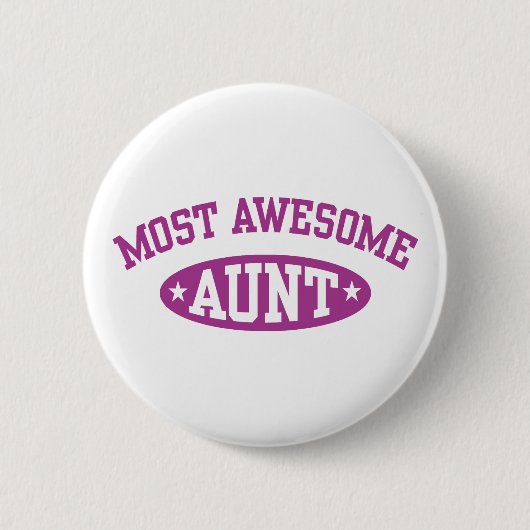 Meest Geweldige tante Ronde Button 5,7 Cm (Voorkant)