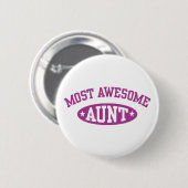 Meest Geweldige tante Ronde Button 5,7 Cm (Voorkant /achterkant)