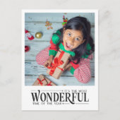 Meest geweldige tijd kind foto leuk Kerstmis Feestdagenkaart (Voorkant)