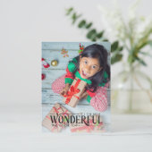 Meest geweldige tijd kind foto leuk Kerstmis Feestdagenkaart (Staand voorkant)