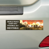 Meest geweldige vrede bumpersticker (Op auto)