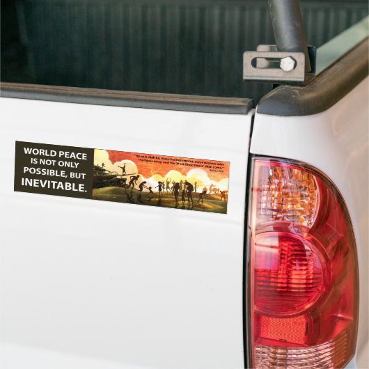 Meest geweldige vrede bumpersticker (Op Truck)