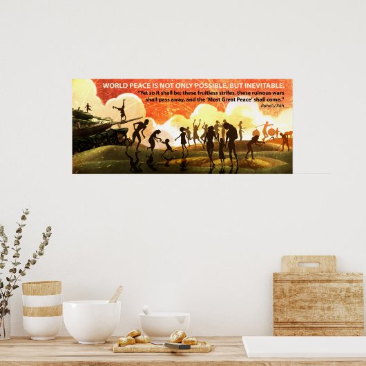 Meest geweldige vrede poster (Keuken)