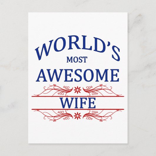 Meest Geweldige vrouw ter wereld Briefkaart (Voorkant)