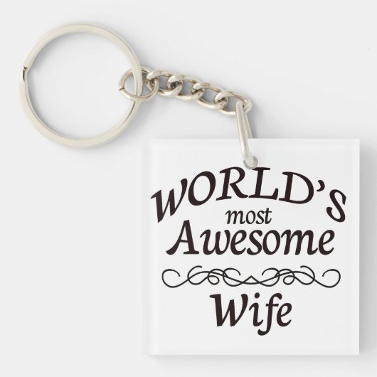 Meest Geweldige vrouw ter wereld Sleutelhanger (voorkant)