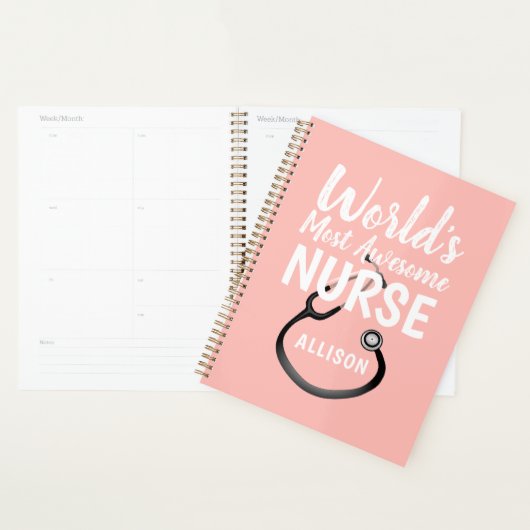 Meest Geweldige zurenroze medisch geïndividualisee Planner (Display)