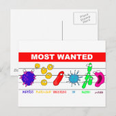 Meest gezochte briefkaart (Voorkant / Achterkant)