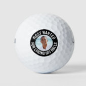 Meest gezochte grappige gepersonaliseerde foto ver golfballen (Voorkant)