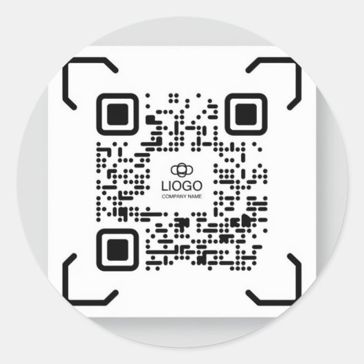 Meest gezochte minimalistische QR-code Stickers (Voorkant)