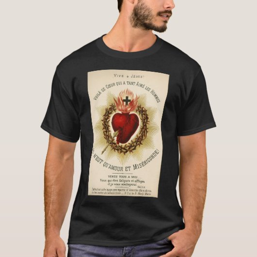 Meest Heilig Hart van Jezus - Frans T-shirt (Voorkant)