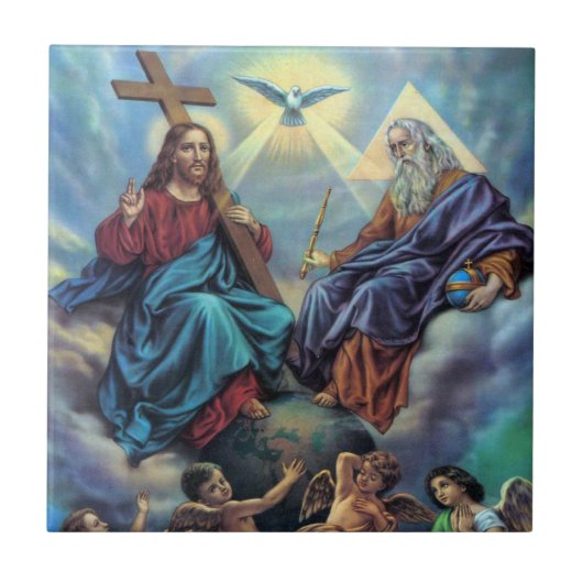 Meest Heilige Driehoek Tegeltje (Voorkant)