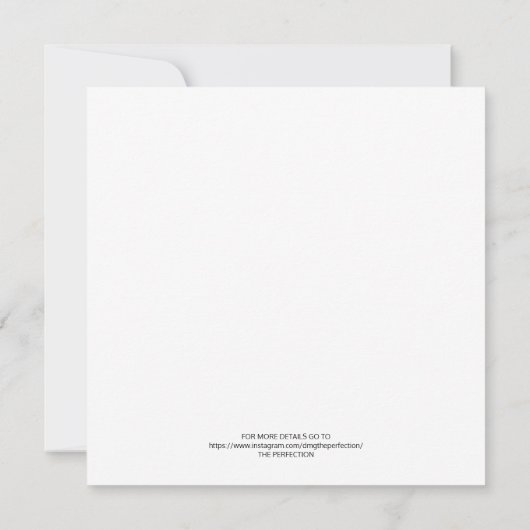 Meest informele Waterverf Floral Wedding Kaart (Achterkant)