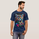 Meest kleurrijke kitten t-shirt (Voorkant volledig)