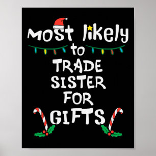 Meest Leken Om Zuster Kerstmis Kerst Familie Ma Te Poster