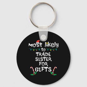 Meest Lijkend Op Handel Zuster Kerstmis Kerst Fami Sleutelhanger