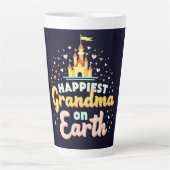 Meest magische oma, Fantasy Castle - Latte Mok (Voorkant)