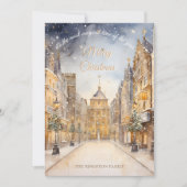 Meest magische tijd van het jaar Gouden Kerst Kaar Feestdagenkaart (Voorkant)