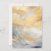 Meest magische tijd van het jaar Gouden Kerst Kaar Feestdagenkaart (Achterkant)