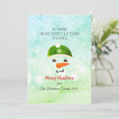 Meest moeilijke tijden voor feestdagen feestdagenkaart (Staand voorkant)