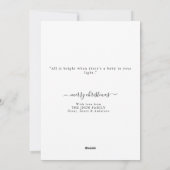 Meest mooie cadeau baby's eerste kerstfoto feestdagenkaart (Achterkant)