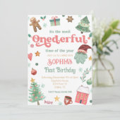 Meest Oeverful Tijd van het Jaar Eerste Verjaardag Kaart (Staand voorkant)