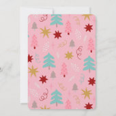 Meest Oneerlijke Tijd Kerst Roze 1e Verjaardag Kaart (Achterkant)