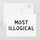 Meest onlogisch briefkaart (Voorkant / Achterkant)