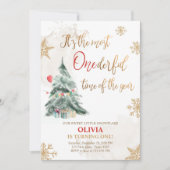 Meest opvallende winterboom, eerste verjaardag kaart (Voorkant)