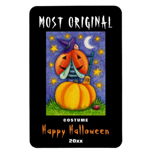 Meest originele Costume Halloween Party Award Magneet (Verticaal)