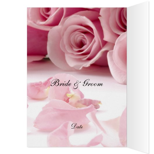 Meest populaire bruiloft menu Roze Rozen (Binnen (Links))