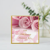 Meest populaire en elegante 50ste Jubileum Kaart (Staand voorkant)