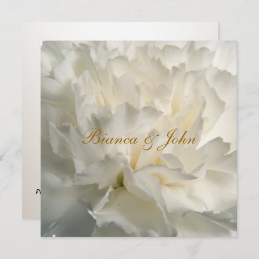 Meest populaire en elegante uitnodiging tot het ui (Voorkant / Achterkant)