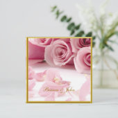 Meest populaire en legante huwelijksuitnodiging kaart (Staand voorkant)