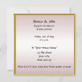 Meest populaire en legante huwelijksuitnodiging kaart (Achterkant)