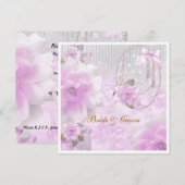 Meest populaire en legante huwelijksuitnodiging kaart (Voorkant / Achterkant)