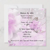 Meest populaire en legante huwelijksuitnodiging kaart (Achterkant)