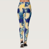 Meest populaire oude Chinese Dragon Scroll Art Leggings (Achterkant)